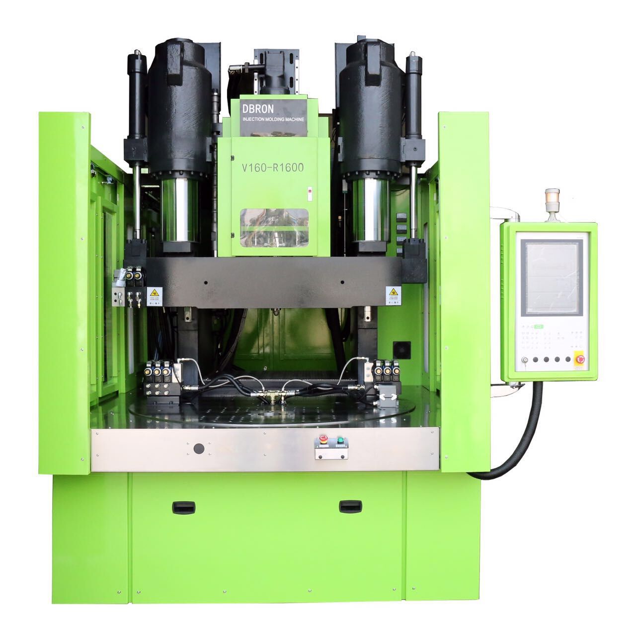 WL-A08004-A04PDU組件 產(chǎn)品厚度1-3mm，一體注塑成型轉盤(pán)注塑機展示160T